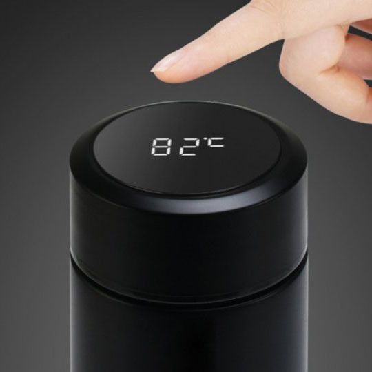 Термос с индикатором температуры 0.5 л, Умный термос с металлическим корпусом, Умный термос с экраном | Зображення 1