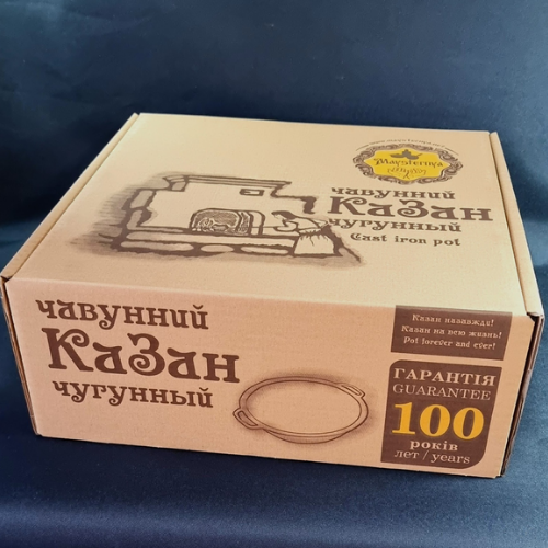 Казан "узбецький" WOK чавунний 8л з кришкою-сковородою Т405СР Майстерня | Зображення 4