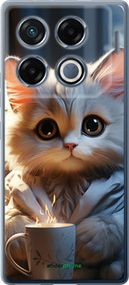 Чохол на Infinix GT 20 Pro Білий кіт "5646u-3735-2448"