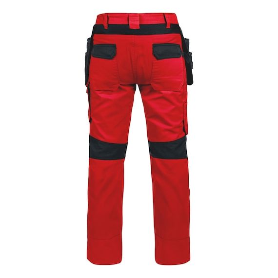 Штани робочі CETUS, червоні, розмір 98 | Зображення 1