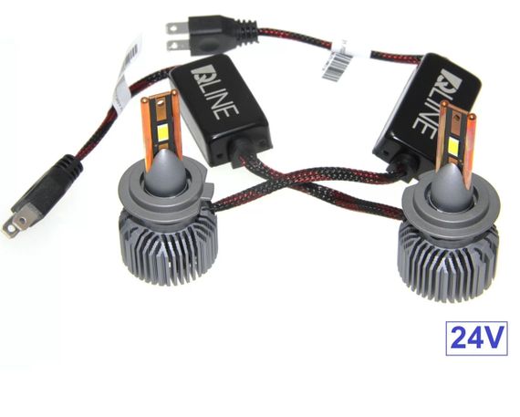 Комплект світлодіодних ламп QLine Ultra +200% 55W H7 6000K (2шт) 24V