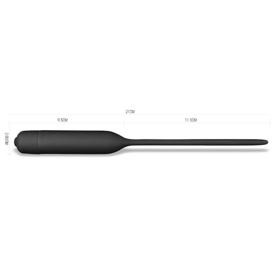 Стимулятор уретри - Anal Indulgence Collection Silicone Vibrating Urethral Dilator Sex Aura | Зображення 4