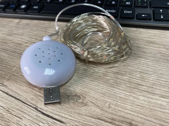Гірлянда дріт музичний USB теплий білий 10 м SF-3 | Зображення 3