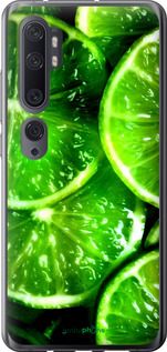 Чохол на Xiaomi Mi Note 10 Зелені часточки лимона "852t-1820-2448"