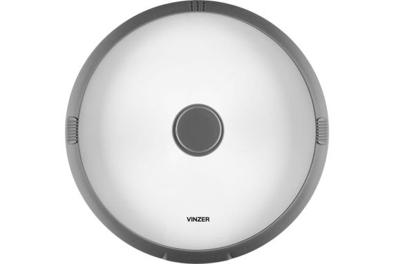 Крышка стеклянная Vinzer 28 см 50252 универсальная с силиконовым ободком для кастрюль и сковород | Зображення 1