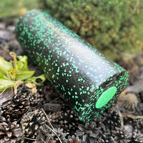 Массажный ролик (роллер) гладкий Паверплей PP-4348 2 in 1 EPP Foam Roller Черно/Зеленый (33x14см.) | Зображення 5