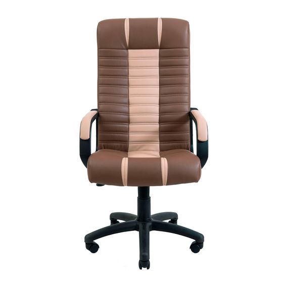 Крісло Атлант Пластик Річ M-1 (Tilt) Канзас Браун + Латте | Зображення 1