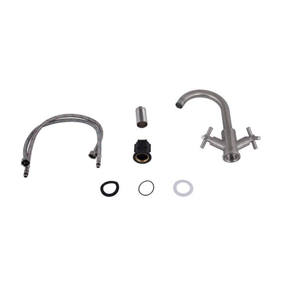 Змішувач для кухні Lidz Wind 161F двохвентильний LDWIN161FNKS46098 Nickel | Зображення 3