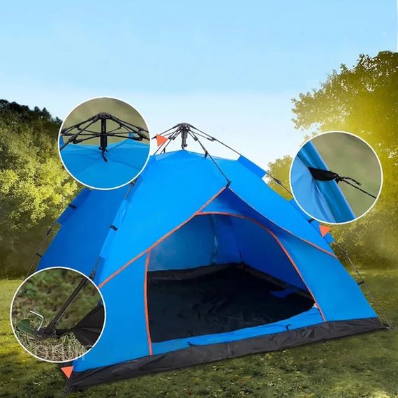 Автоматична 4-місна палатка G-Tent 220х220х145см (234573998_1007) | Зображення 5