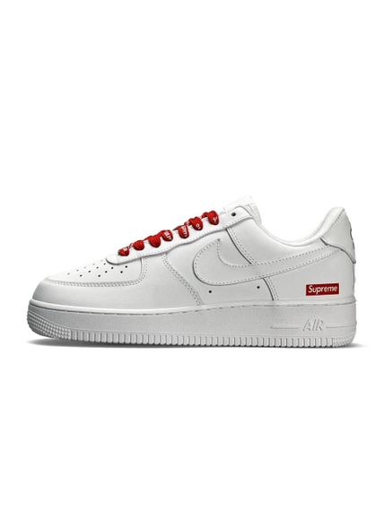 Чоловічі кросівки Air Force 1 Low Supreme White Red  , В'єтнам 44 28 | Зображення 3