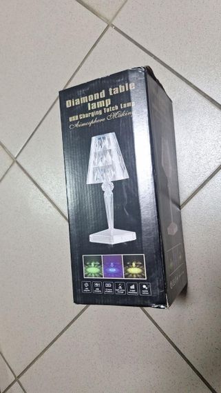 ОЧЕНКА! Декоративний LED світильник нічник Diamond light Діамант (Плохе паковання 3037) | Зображення 1
