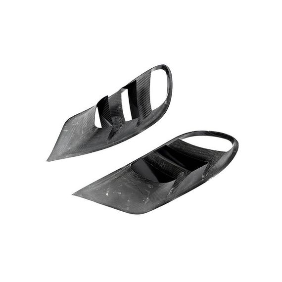 Вставки в передній бампер (для AMG-Line 2015-2018, Сухий карбон) для Mercedes S-class C217 Coupe рр | Зображення 4