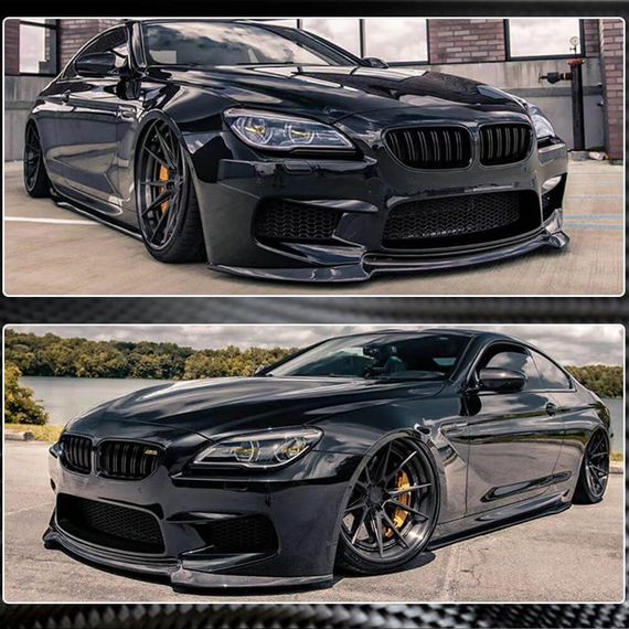 Накладка на передній бампер Карбон V2 для BMW 6 F12/F13/F06 2011-2015 рр | Зображення 4