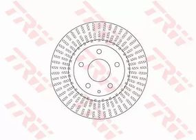 Диск гальмівний (1 шт.) MAZDA Mazda3 F D=295mm 13, TRW (DF6731)