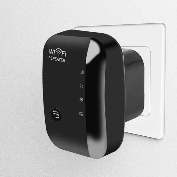 Бездротовий WiFi підсилювач сигналу до 300 Мбіт/с (2,4G), в розетку / Вай фай репітер розширювач сигналу / Ретранслятор | Зображення 4