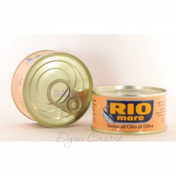 Тунец (консерва) цельными кусочками в оливковом масле Rio Mare, 80г, Италия | Зображення 3