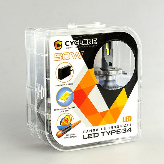 Светодиодные лампы Cyclone LED 5500K type 34 H1 (2 лампа) | Зображення 4