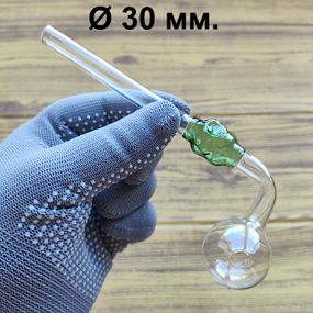 Стеклянная трубка Skull Turn Oil Green