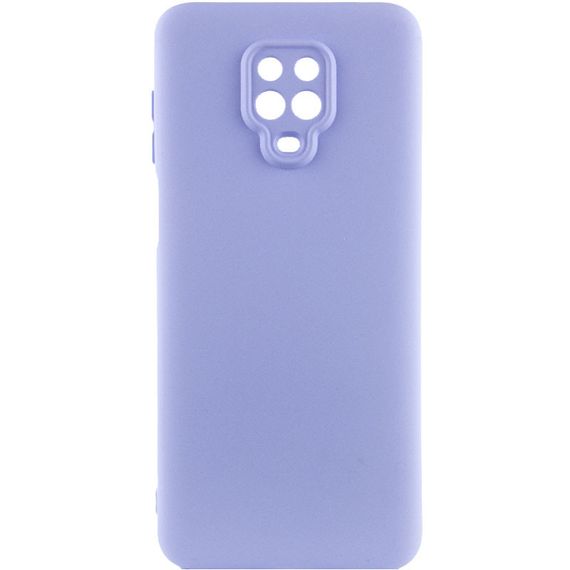 Чехол TPU GETMAN Liquid Silk Full Camera для Xiaomi Redmi Note 9s / Note 9 Pro / Note 9 Pro Max Сиреневый / Light purple