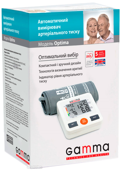 Тонометр Gamma Optima автоматический на плечо гарантия 5 лет | Зображення 2