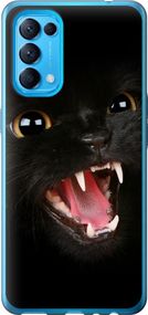 Чехол на Oppo Find X3 Lite Чёрная кошка "932u-2299-17620"