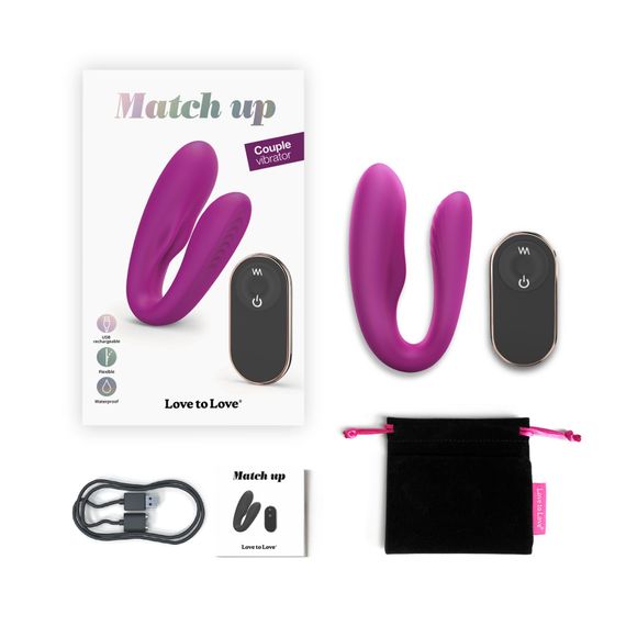 Вібратор для пар із пультом ДК Love To Love MATCH UP, Рожевий | Зображення 6