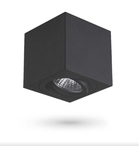 LED Світильник накладний під лампу GU10 чорний VL-SPF01-B Videx | Зображення 1