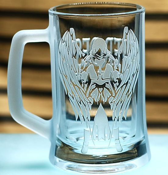 Пивной бокал 670 мл Heroes of Might and Magic V подарок для геймера кружку с гравировкой Герои V | Зображення 3