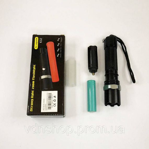 Портативный светодиодный фонарь с USB-зарядкой Bailong 8626, Фонарь водозащищенный EO-97 | Зображення 8