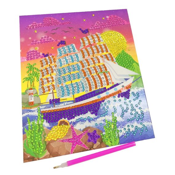 Набор для творчества бриллиантовая мозаика НТ-26 Зачарованный Корабль