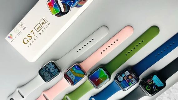 Чорний Смарт-годинник Smart Watch GS7 MINI 41 мм, Фітнес годинник з тонометром та пульсоксиметром | Зображення 1