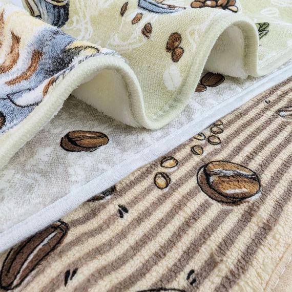 Набір кухонних рушників 4 шт 24x48 см Кава 1 HomeBrand | Зображення 4