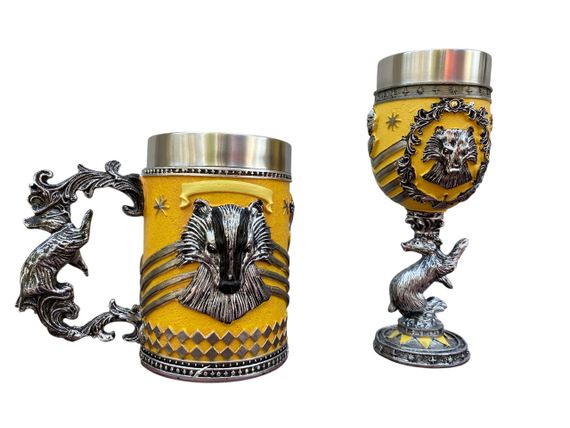 Подарунковий набір Кухоль і Келих 3D Harry Potter Hufflepuff New | Зображення 1