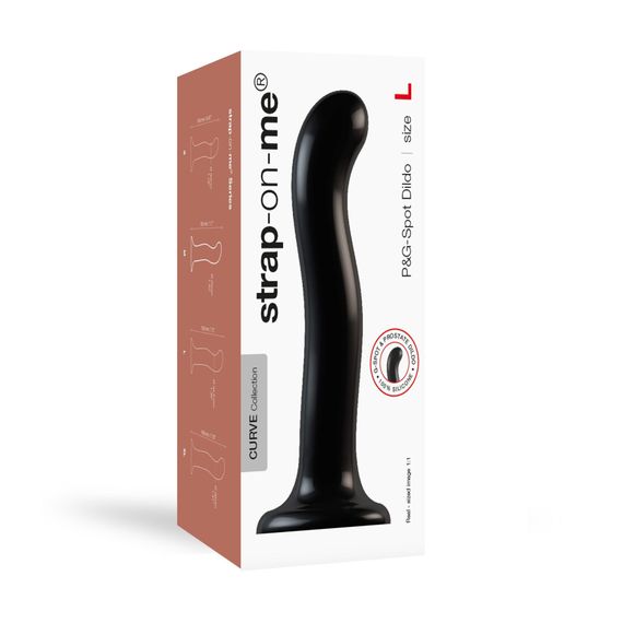 Насадка для страпона Strap-On-Me P&G-Spot Dildo, силикон, размер L | Зображення 3