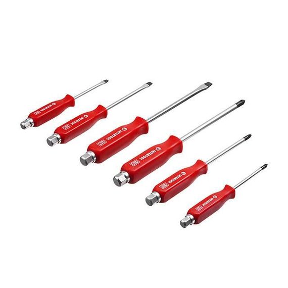 Набір ударних викруток 6 од., Cr-V INTERTOOL HT-0403 | Зображення 2