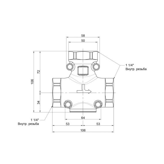 Антиконденсаційний клапан Icma 1" 1/4 45°C №133 | Зображення 1