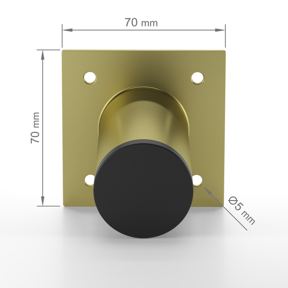 Ножка из металла (1402) H=100mm Золото | Зображення 4