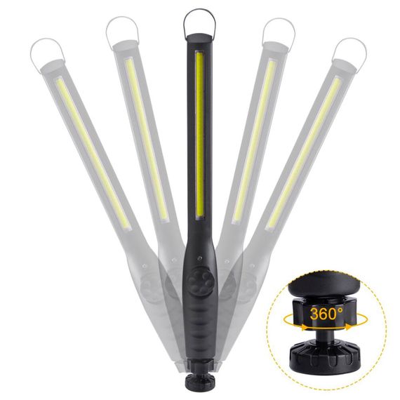 Ліхтарик акумуляторний з магнітом, кліпсою та USB, JW 821 / Переносна лампа з регулюванням яскравості / Світлодіодний світильник | Зображення 2