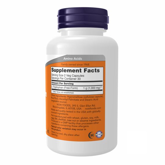 L-TRYPTOPHAN 500mg - 60 vcaps | Зображення 1