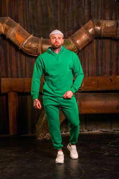 Костюм оверсайз весна зеленый S L