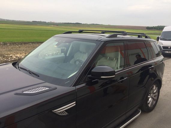 Перемички на звичайні рейлінги без ключа (2 шт) Чорний для Range Rover Sport 2014-2024 рр | Зображення 2