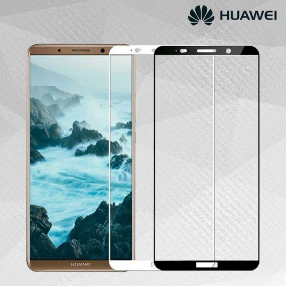 Захисне скло 2.5D на весь екран для Huawei Mate 10 колір Білий | Зображення 1