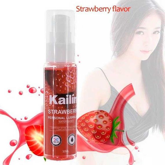 Їстівний лубрикант Kailin 30 мл Полуниця — Інтимне мастило | Зображення 2