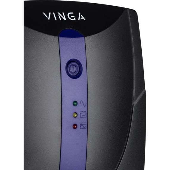 Пристрій безперебійного живлення Vinga LED 600VA plastic case with USB (VPE-600PU) | Зображення 2