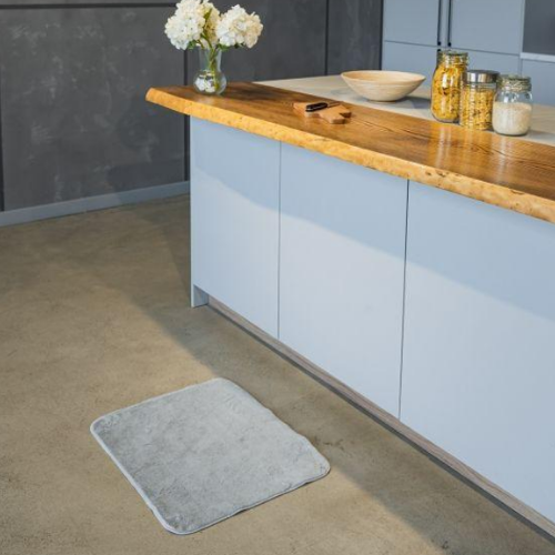 Килимок для підлоги з еко-хутра ТМ Dariana Moonbeam 50*60 см cвітло-сірий | Зображення 2