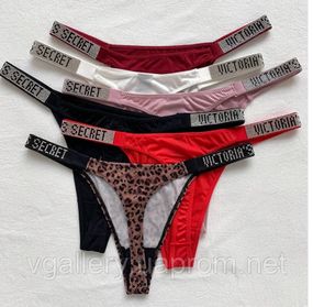 Женские трусики Стринги Victoria`s Secret Стразы