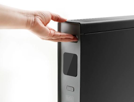 Конвекторний обігрівач BLACK+DECKER 2,0 кВт, площа обігріву 20 кв.м., підлоговий, чорний (BXCSH2001E) | Зображення 2