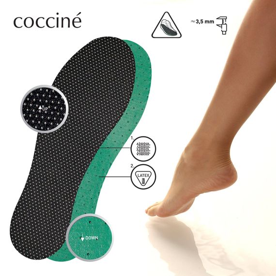 Устілки Антибактеріальні, ароматизовані 579742 Coccine 36 37 38 39 40 41 42 43 44 45 46 47 48 | Зображення 1