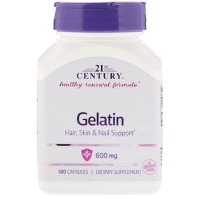 Желатин 21st Century Gelatin 600 mg 100 Caps