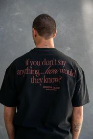 Футболка мужская с принтом повседневная M Черная